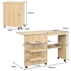 Письменный стол Costway HW65668MS (Wood) Thumb