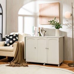 Письменный стол Costway HW66623WH (White) Thumb