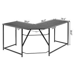 Письменный стол Costway HW67176BK (Black) Thumb