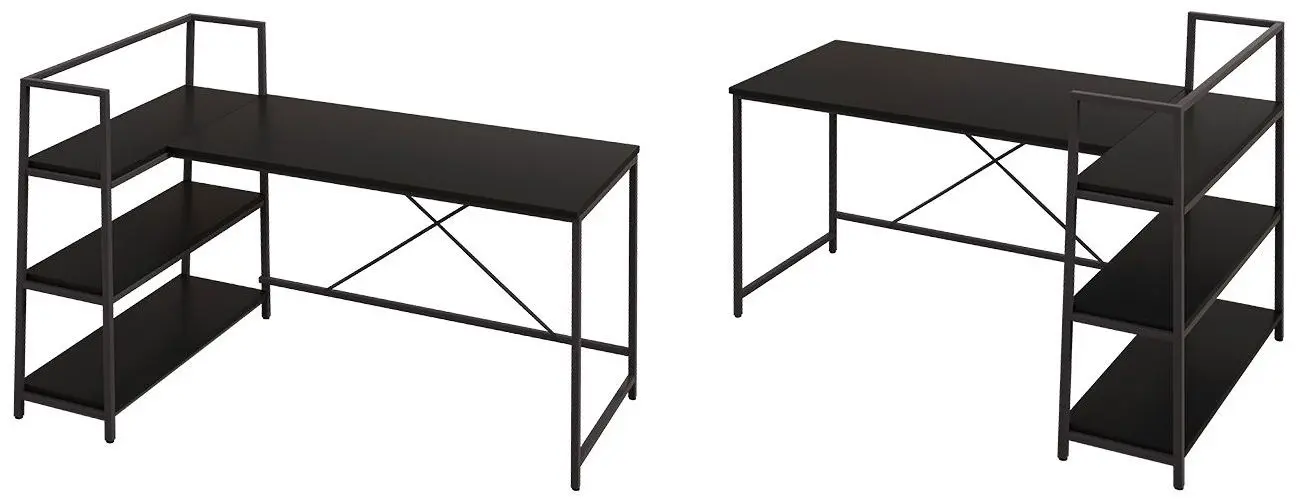 Masa de birou Costway HW67502BK (Black)