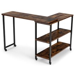 Masa de birou Costway JV10128CF (Brown) Thumb