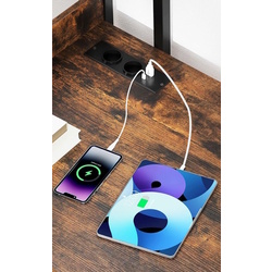 Письменный стол Costway JV10997DE-CF (Rustic Brown/Black) Thumb