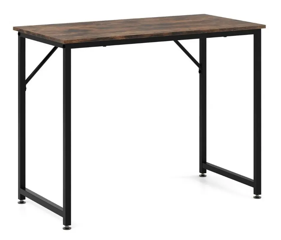 Masa de birou Costway JV11014CF (Brown/Black)