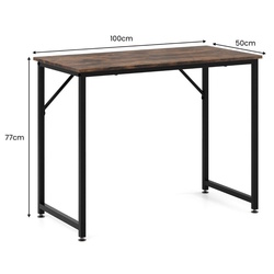 Masa de birou Costway JV11014CF (Brown/Black) Thumb