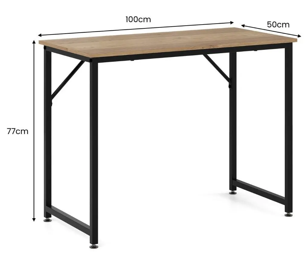 Masa de birou Costway JV11014NA (Natural/Black)