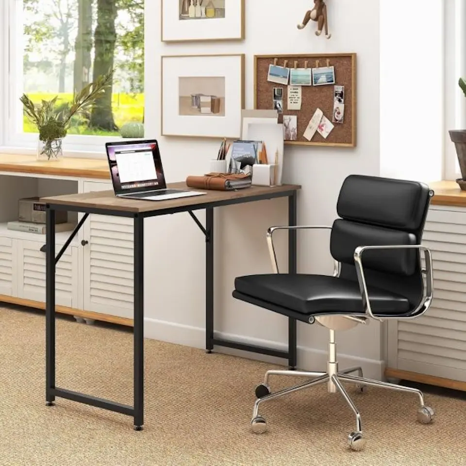 Masa de birou Costway JV11014NA (Natural/Black)