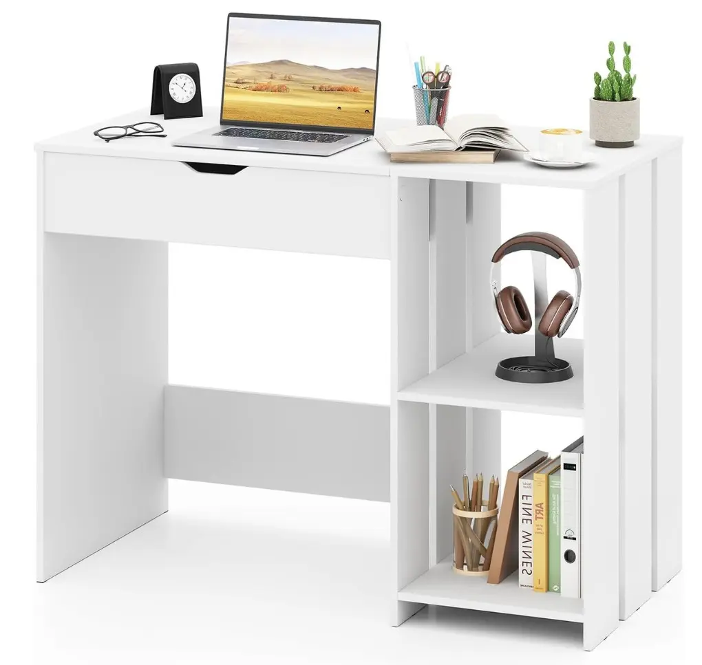 Masa de birou Costway JV11655WH (White)