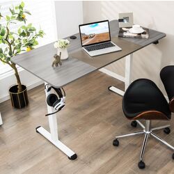 Masa de birou reglabila Costway JV10677DE-GR (Grey)