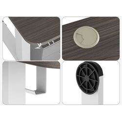 Masa de birou reglabila Costway JV10677DE-HS (Dark Grey) Thumb