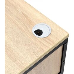 Masa de birou DP Study (Sonoma/Black) Thumb