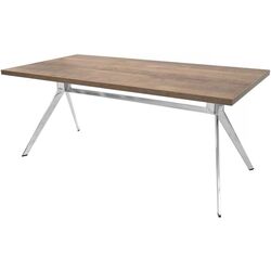 Masa de birou DP Uno 180x75 (Wood/Inox) Thumb