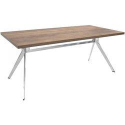 Masa de birou DP Uno 180x75 (Wood/Inox)