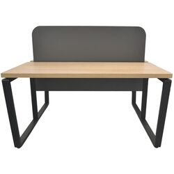 Masa dubla de birou DP B-136 Double (Natural Wood/Black) Thumb