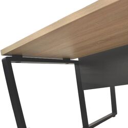 Masa dubla de birou DP B-136 Double (Natural Wood/Black) Thumb