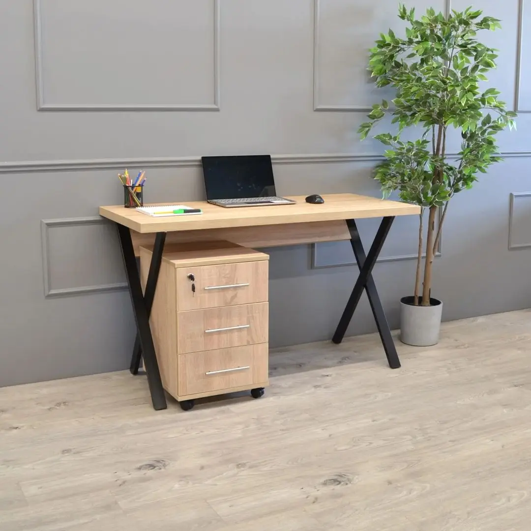 Masa de birou DP Alexa (Sonoma/Black)