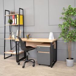 Письменный стол DP B-120 (Sonoma/Black) Thumb