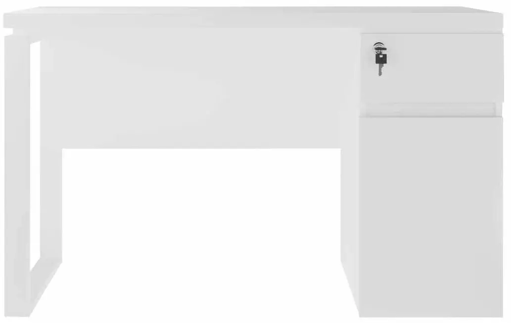 Masa de birou DP Fusion+Box Right (White)