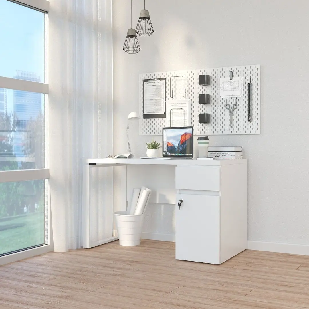 Masa de birou DP Fusion+Box Right (White)