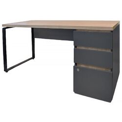 Masa de birou DP Urban + Box 150x68 (Brown/Black)