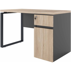 Masa de birou DP Box incorporat Stanga 1200 (Sonoma Oak/Black) Thumb