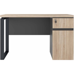 Masa de birou DP Box incorporat Stanga 1200 (Sonoma Oak/Black) Thumb