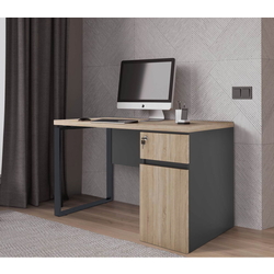 Masa de birou DP Box incorporat Stanga 1200 (Sonoma Oak/Black)