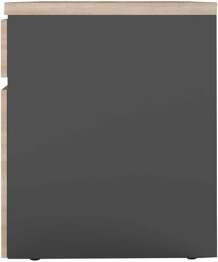 Masa de birou DP Box incorporat Stanga 1200 (Sonoma Oak/Black)