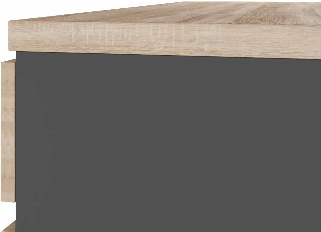 Masa de birou DP Box incorporat Stanga 1200 (Sonoma Oak/Black)