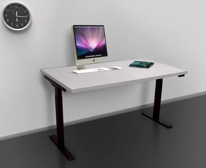 Masa de birou reglabila DP SUL01 (Black/Light Gray)