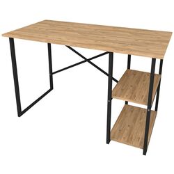 Masa de birou Bofigo 2 rafturi (Pine/Black) Thumb