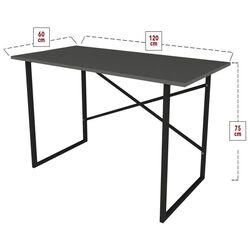Письменный стол Bofigo 60x120 (Anthracite/Black) Thumb