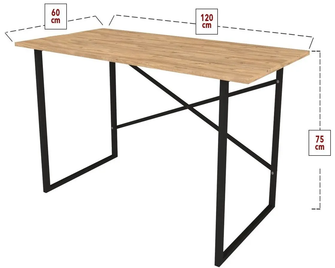 Письменный стол Bofigo 60x120 (Pine/Black)