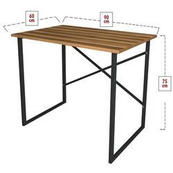 Masa de birou Bofigo 60 (Walnut/Black) Thumb