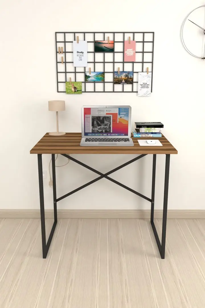 Masa de birou Bofigo 60 (Walnut/Black)