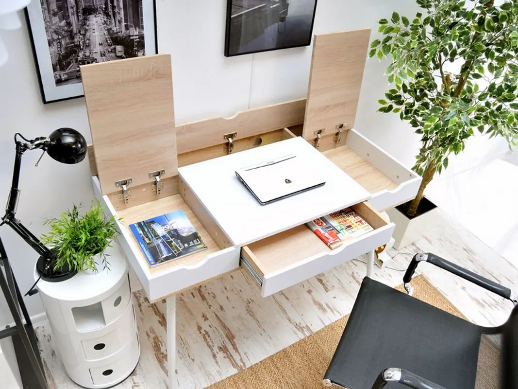 Письменный стол Signal B-151 (Oak/White) - 4