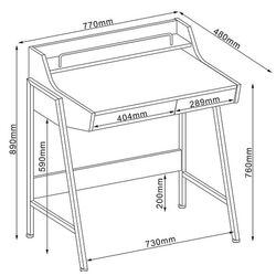 Письменный стол Signal B-168 (Oak/Dark Brown) Thumb