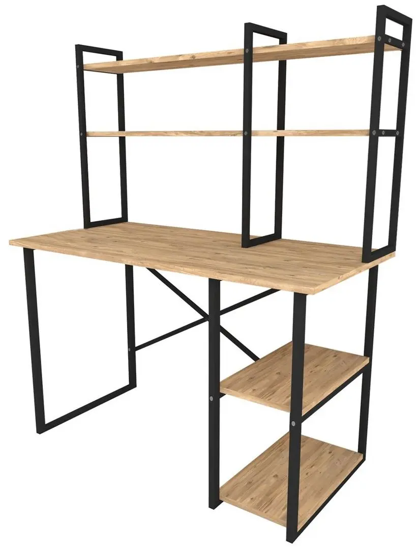 Письменный стол Bofigo с надставкой (Pine/Black)