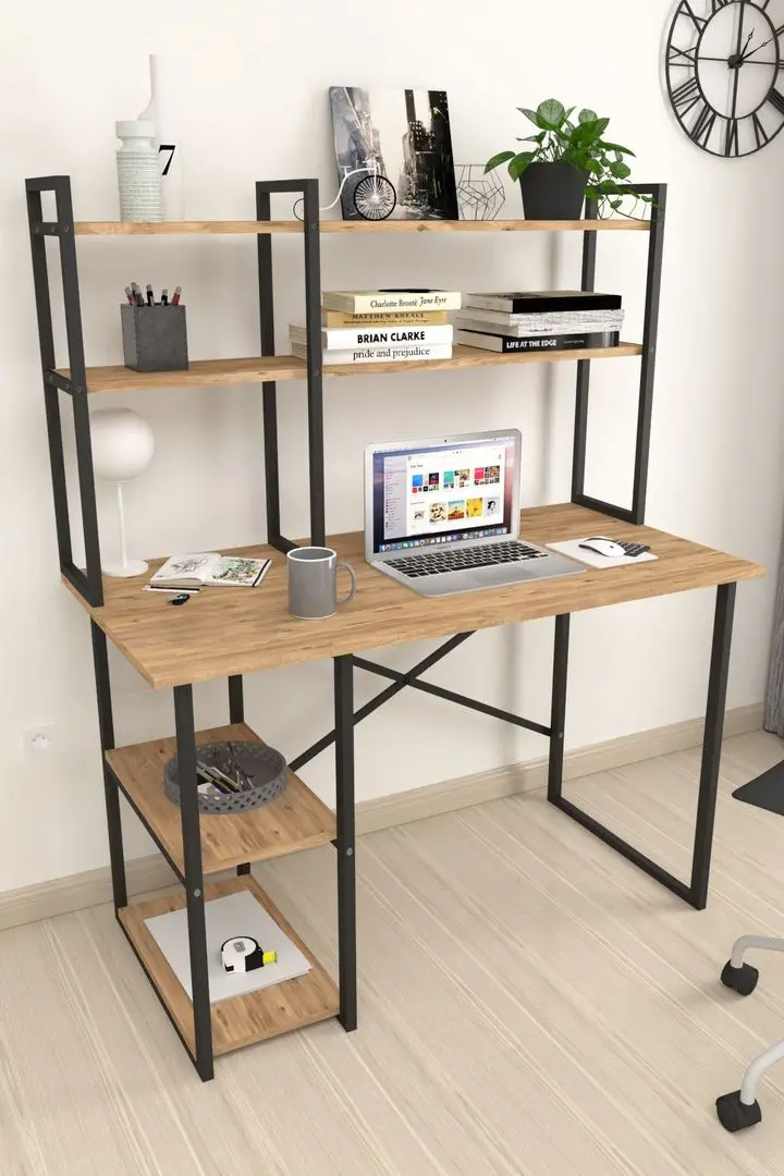 Письменный стол Bofigo с надставкой (Pine/Black)