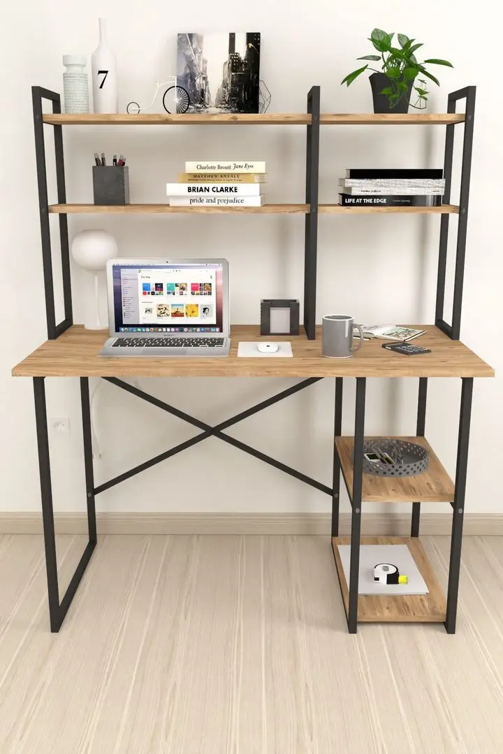 Письменный стол Bofigo с надставкой (Pine/Black)