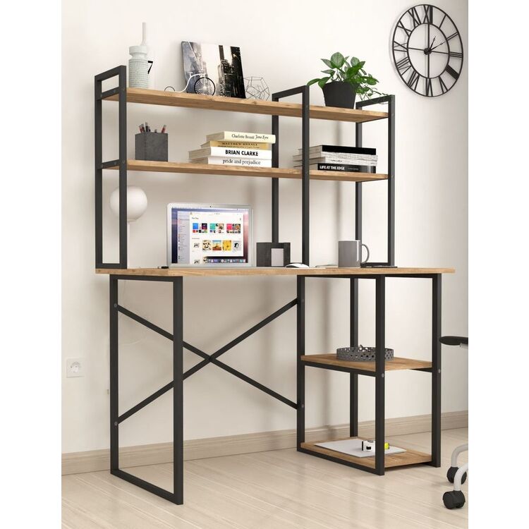 Письменный стол Bofigo с надставкой (Pine/Black)
