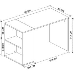 Masa de birou Bofigo Smyrna (Pine/White) Thumb