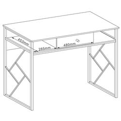 Письменный стол Signal Tablo B (Oak/Dark Brown) Thumb