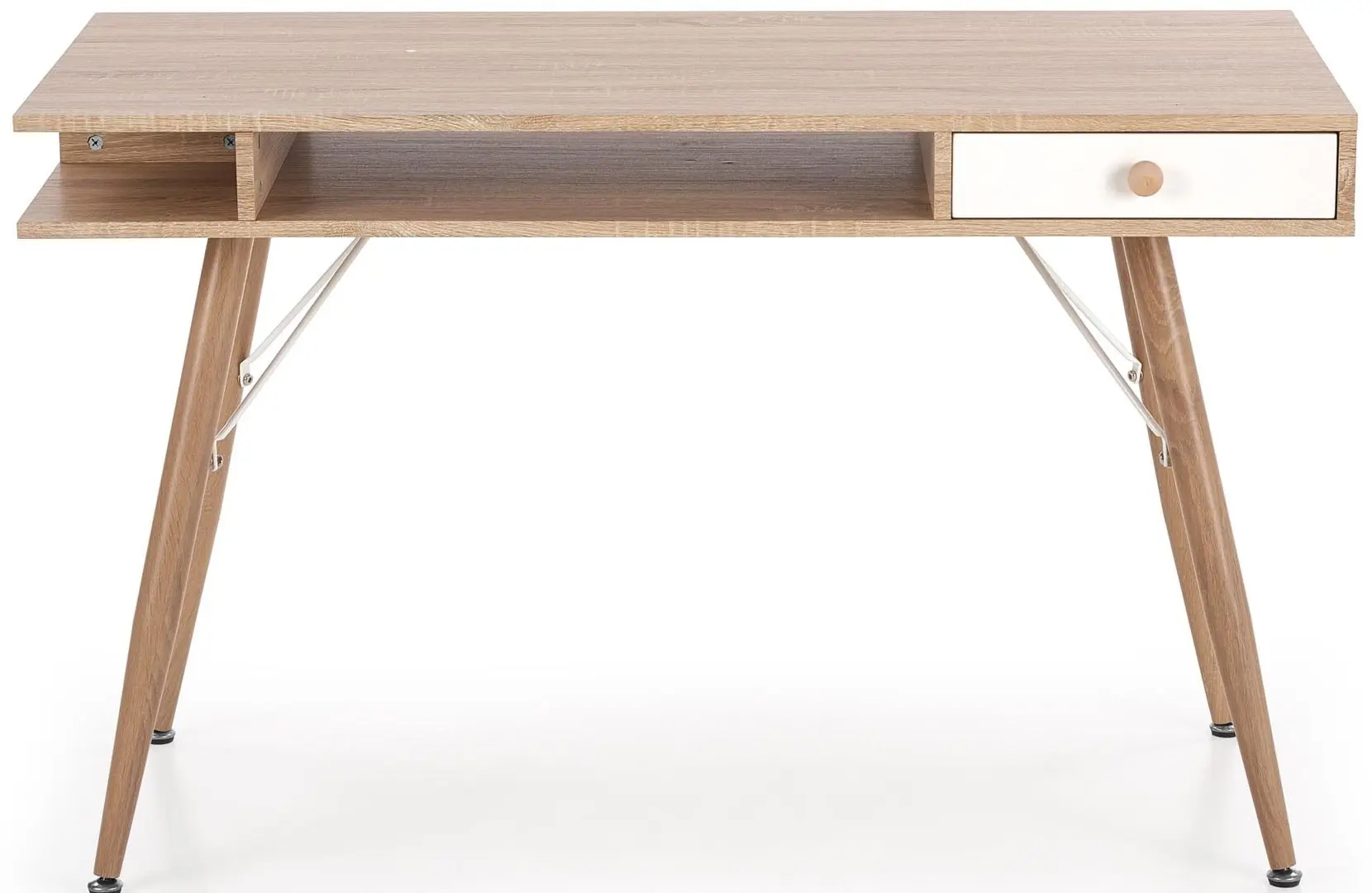 Masa de birou Halmar B34 (Sonoma Oak/White)