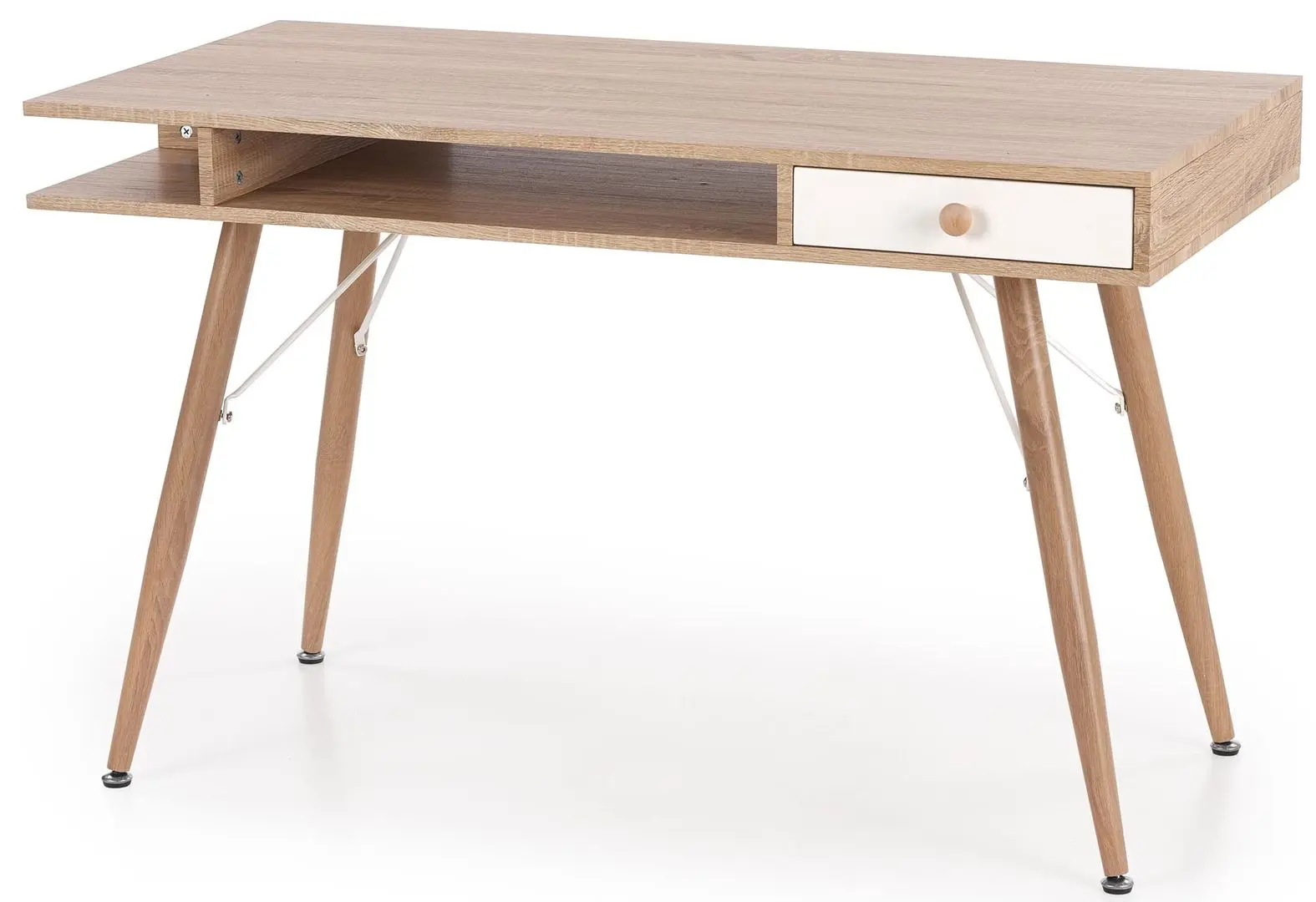 Masa de birou Halmar B34 (Sonoma Oak/White)