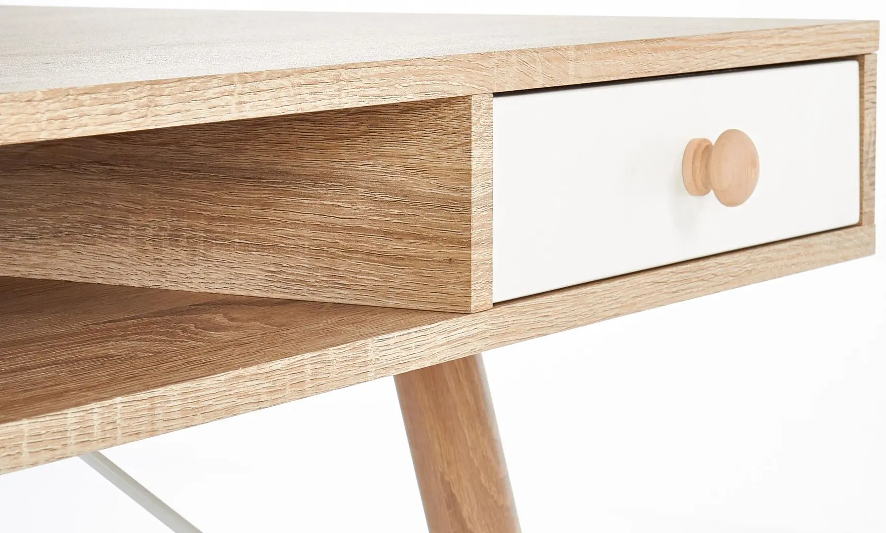 Masa de birou Halmar B34 (Sonoma Oak/White)