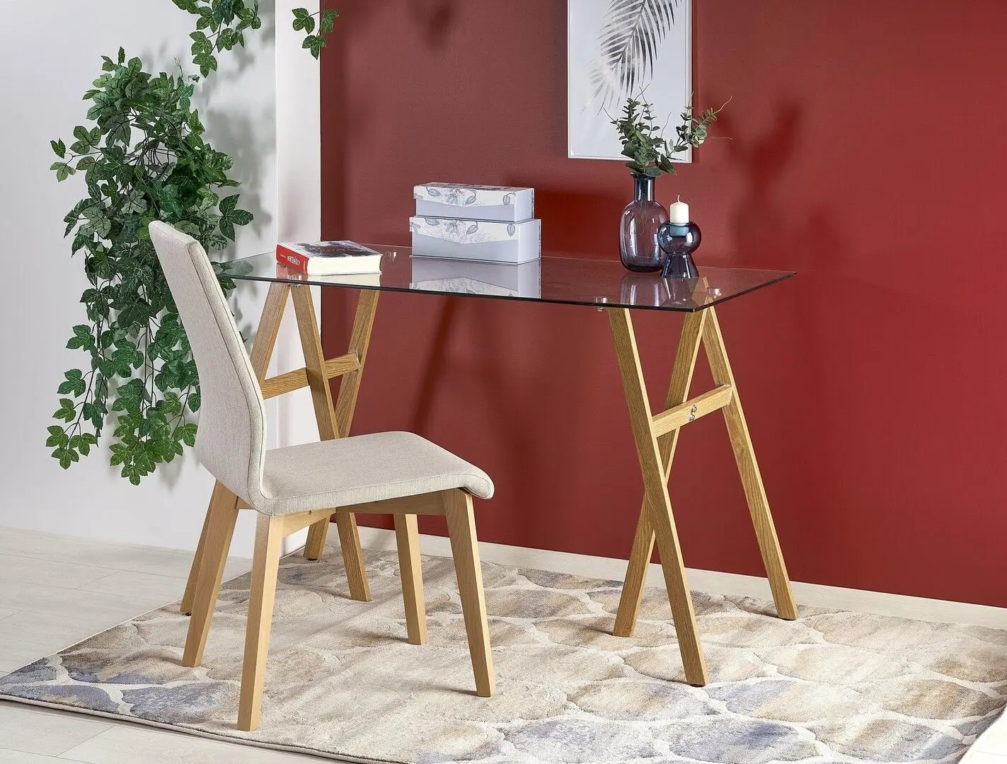 Masa de birou Halmar B35 (Honey Oak)