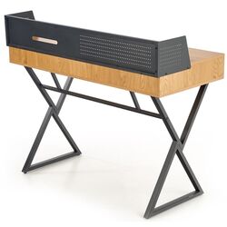 Masa de birou Halmar B43 (Golden Oak/Black) Thumb