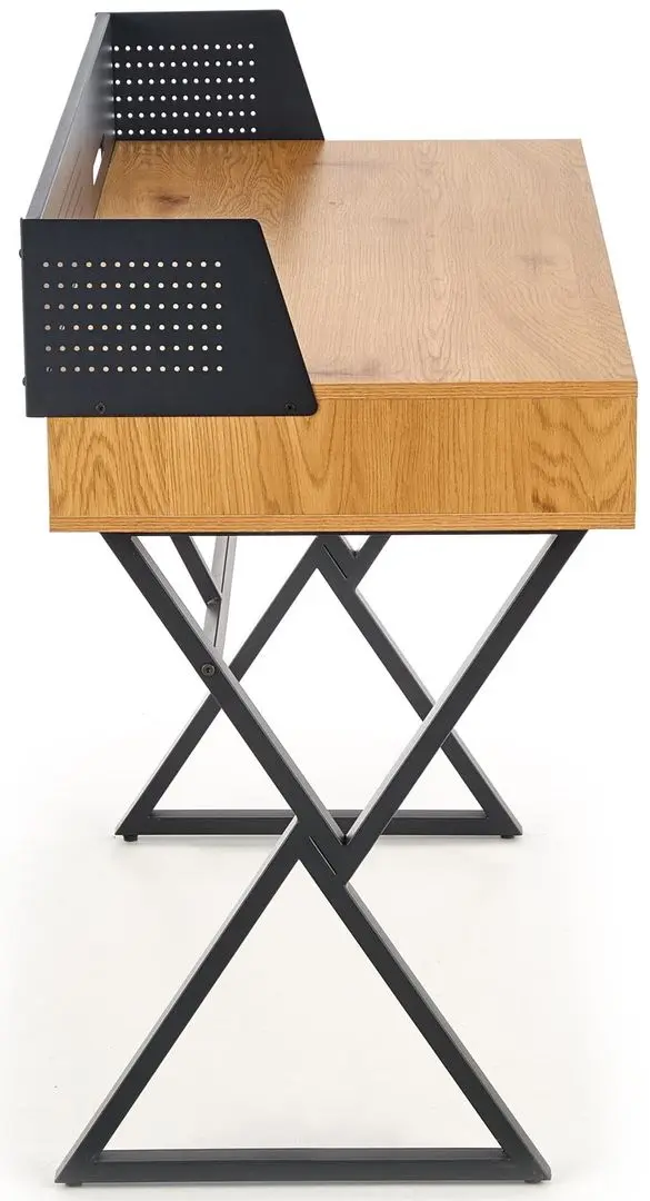 Masa de birou Halmar B43 (Golden Oak/Black)