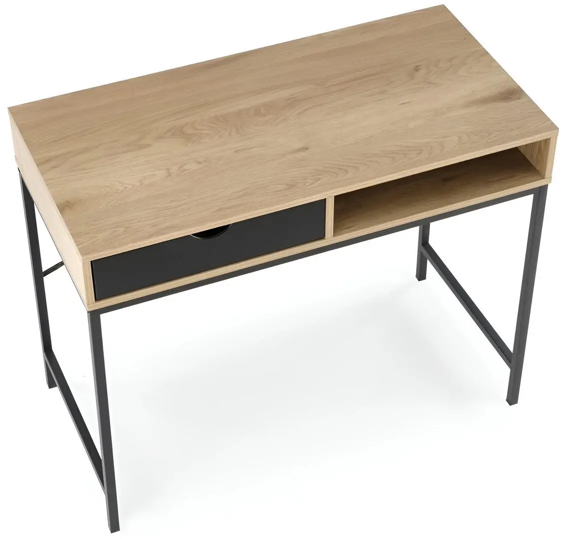 Masa de birou Halmar B50 (Natural Oak/Black)