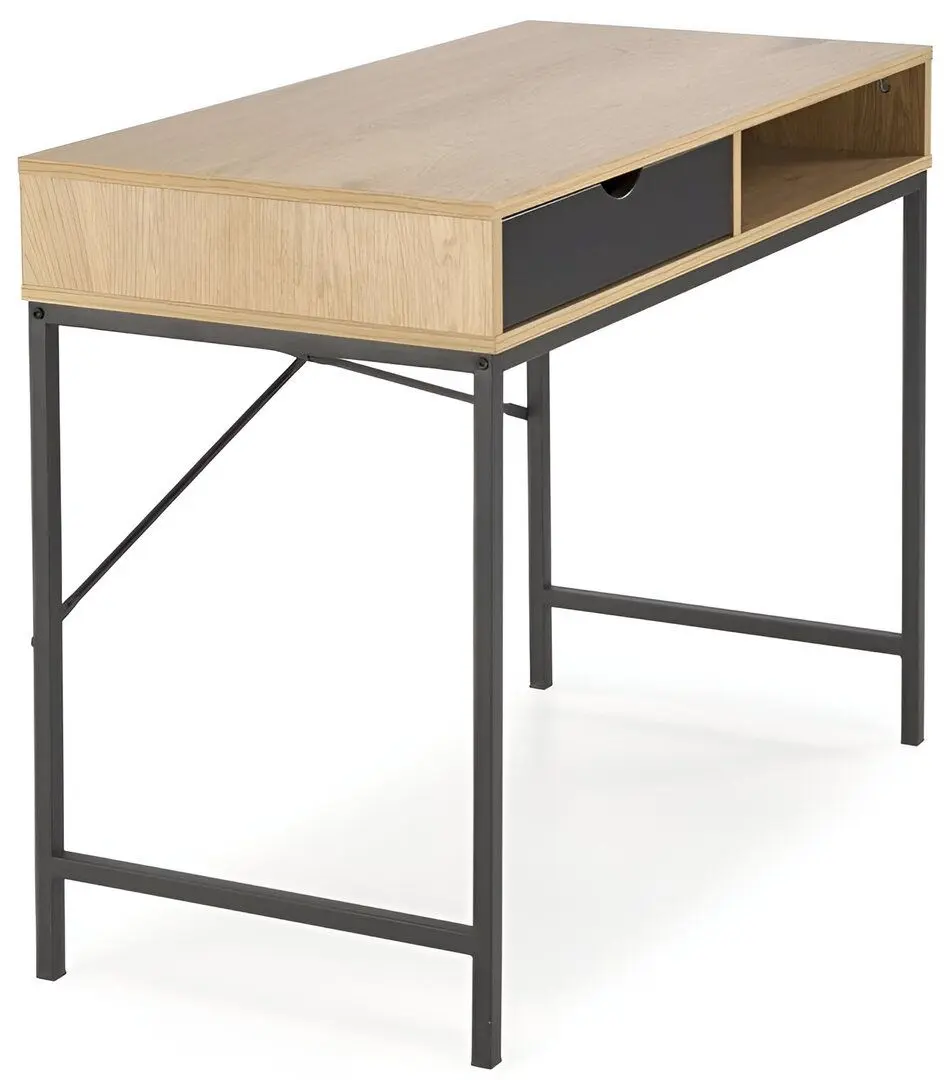 Masa de birou Halmar B50 (Natural Oak/Black)